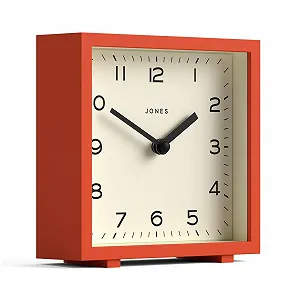 Настольные часы JONES CLOCKS Disco, квадратные, оранжевый synthetic.ua - Фото 1