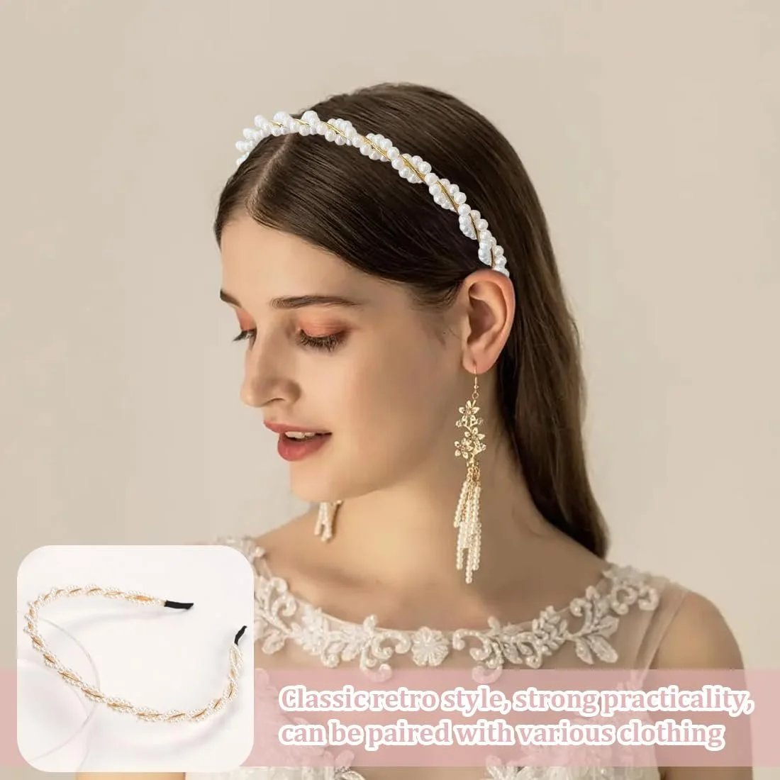 Набір жіночих обручів на голову (3 шт.), фото №4