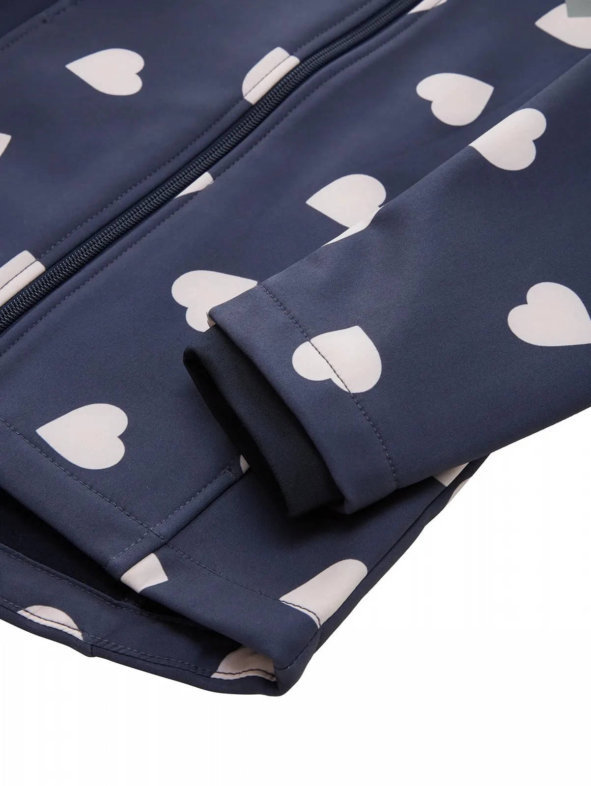 Куртка Softshell TOM TAILOR для девочек с узором в виде сердец, фото №3