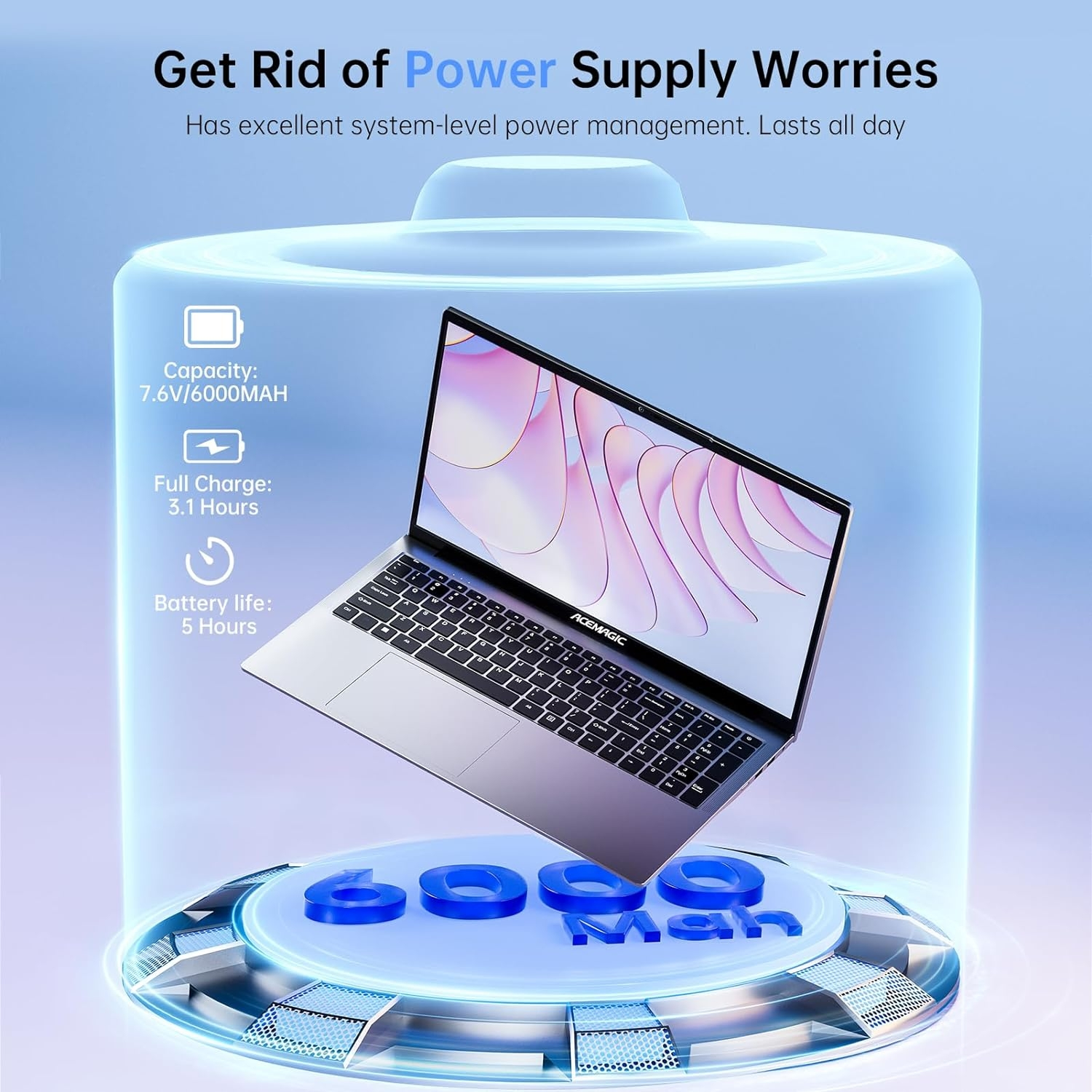 Ноутбук 17.3" ACEMAGIC AX17 Intel N97 RAM 16GB SSD 512GB Windows 11, фото №6