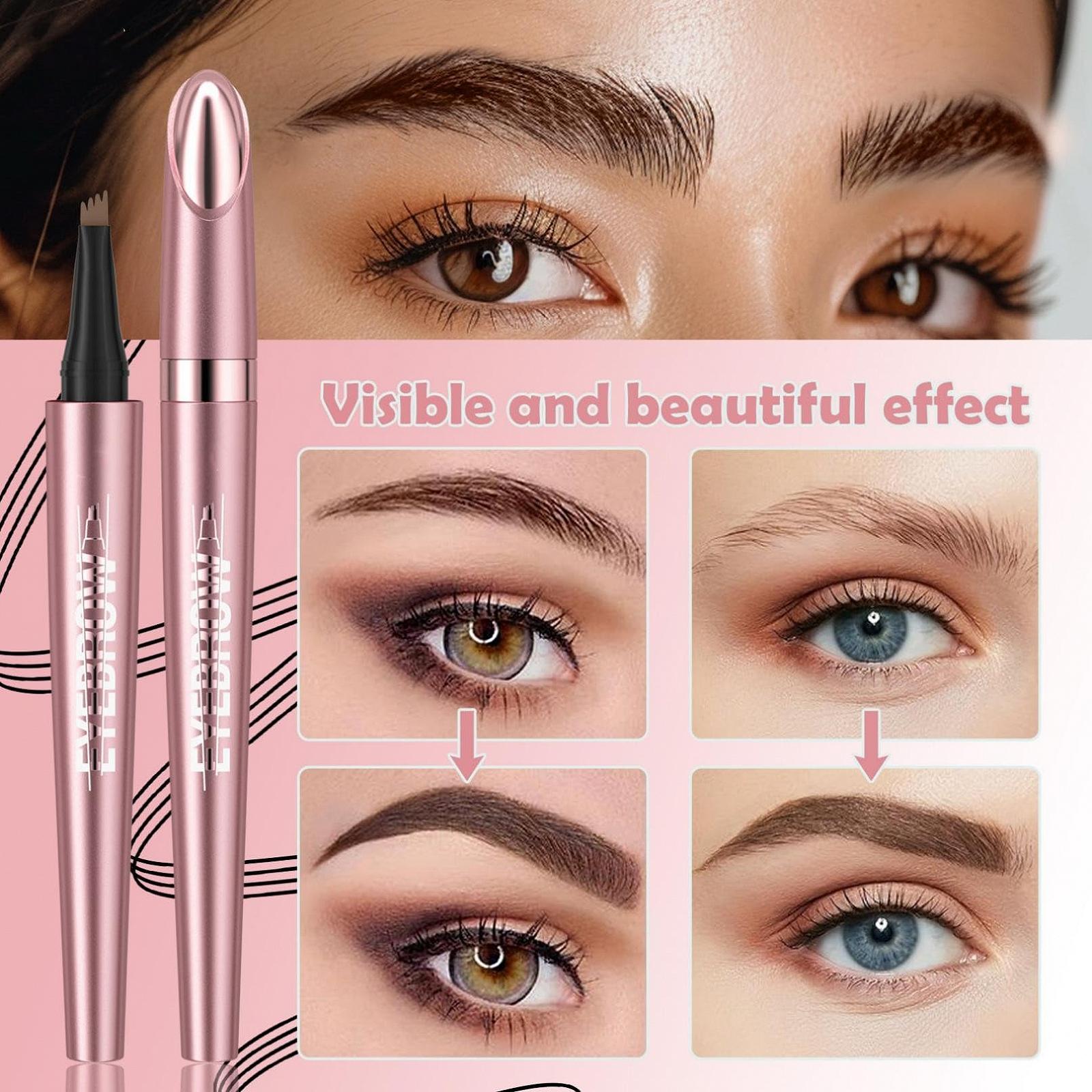 Олівець для брів Magic 2024 Microblading 3D Водо- та пітностійкий 4 Tipped Сірий, фото №4