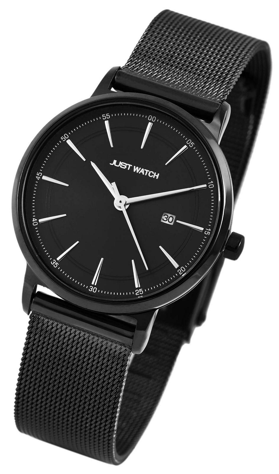 Женские часы Just Watch Миланский ремешок JW10083, нержавеющая сталь, дата, аналоговый, кварцевый, фото №2