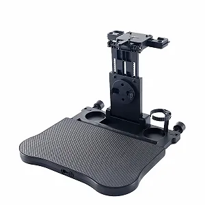 Автомобильный столик-поднос на спинку сиденья, складной и регулируемый органайзер на сиденье, многофункциональный столик на руль, поворотный держатель для ноутбука, аксессуары для путешествий, для долгих поездок - Фото 1