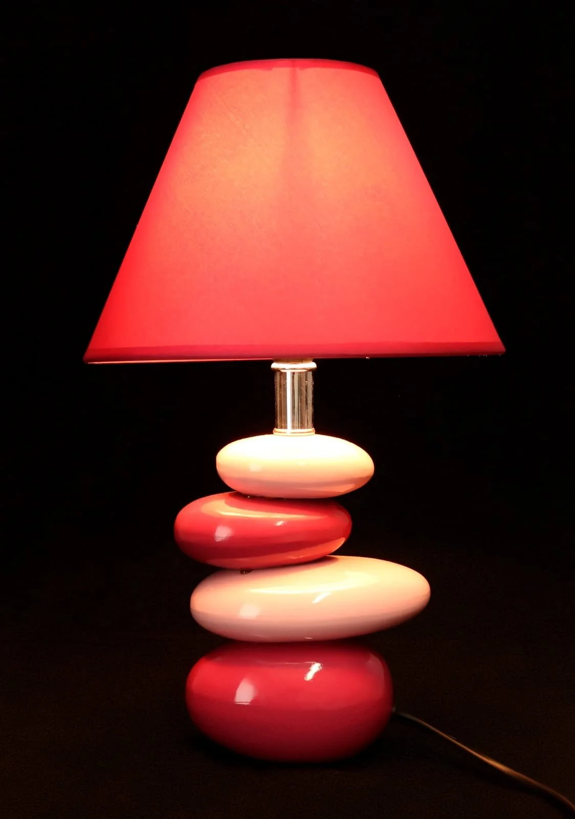 Настільна лампа Budawi Керамічна 35 см Рожева/Фіолетова, фото №3