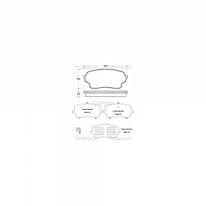 Комплект тормозных колодок дискового тормоза TRISCAN 8110 69016 для SUZUKI передняя ось - Фото 1