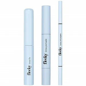 Набір для брів fleeky Brow Fix Помада та мікромаркер 3-в-1 Коричневий - Фото 1