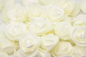 Розы из фоамирана Лентомания 35мм айвори ROSEFOM35VR - Фото 1