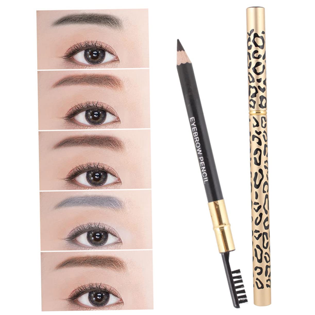 Стилус CRILSTYLEO Набор из 2 долговечных карандашей для бровей черный, фото №6