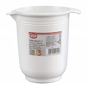 Миска для змішування Dr. Oetker 1704 Пластик біла 11 x 11 x 16 см synthetic.ua - Фото 1