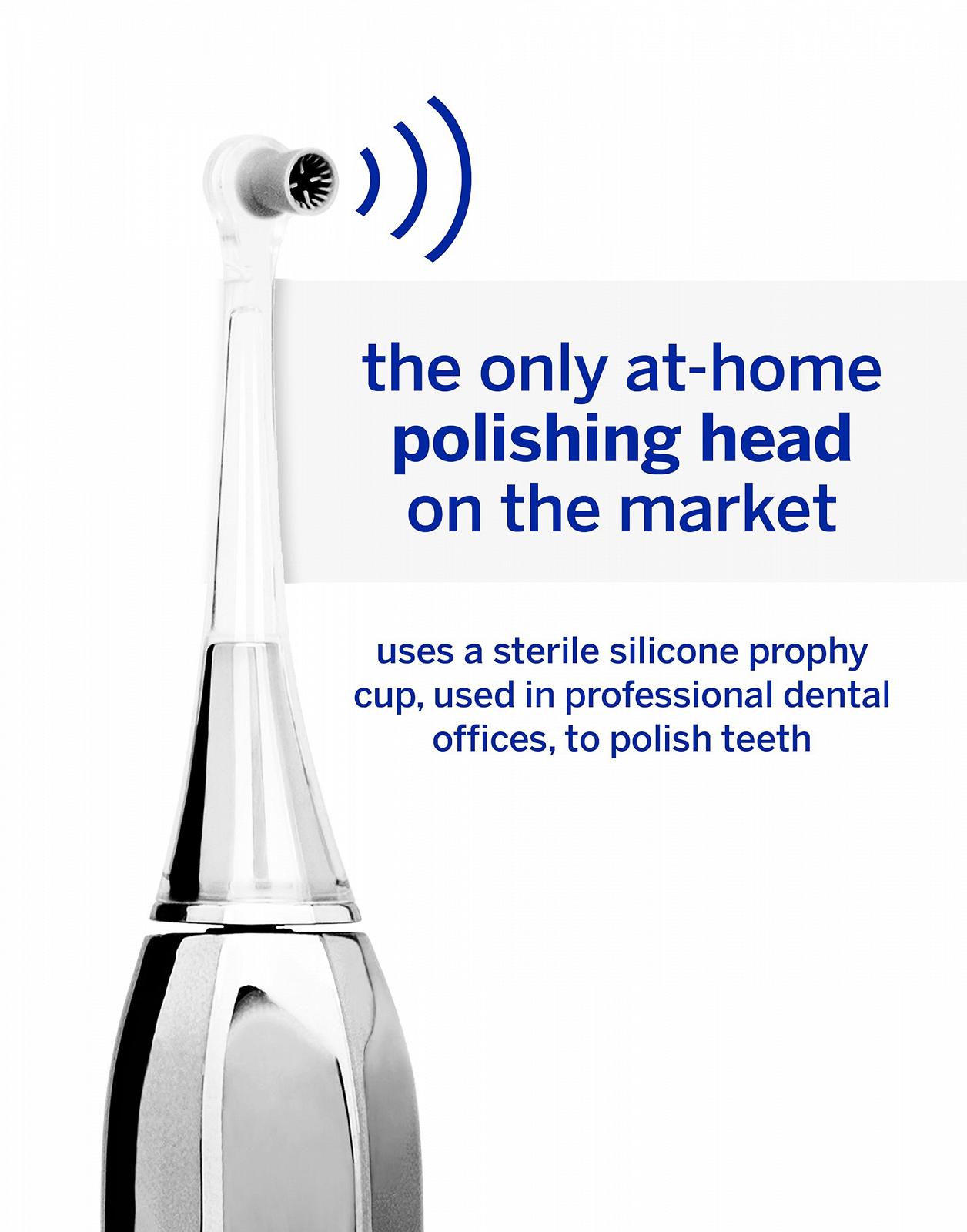 Електрична звукова зубна щітка Supersmile Zina45 Срібляста, фото №5