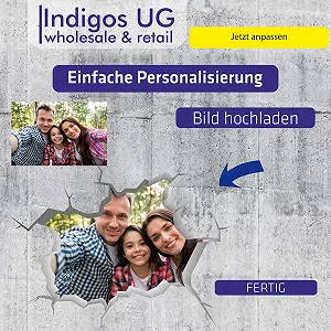 Наклейка на стіну 3D Персоналізована з фото та текстом 40 x 30 см synthetic.ua - Фото 1