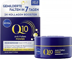 Нічний крем NIVEA Q10 Anti-Wrinkle Power Regenerating 50 мл - Фото 1