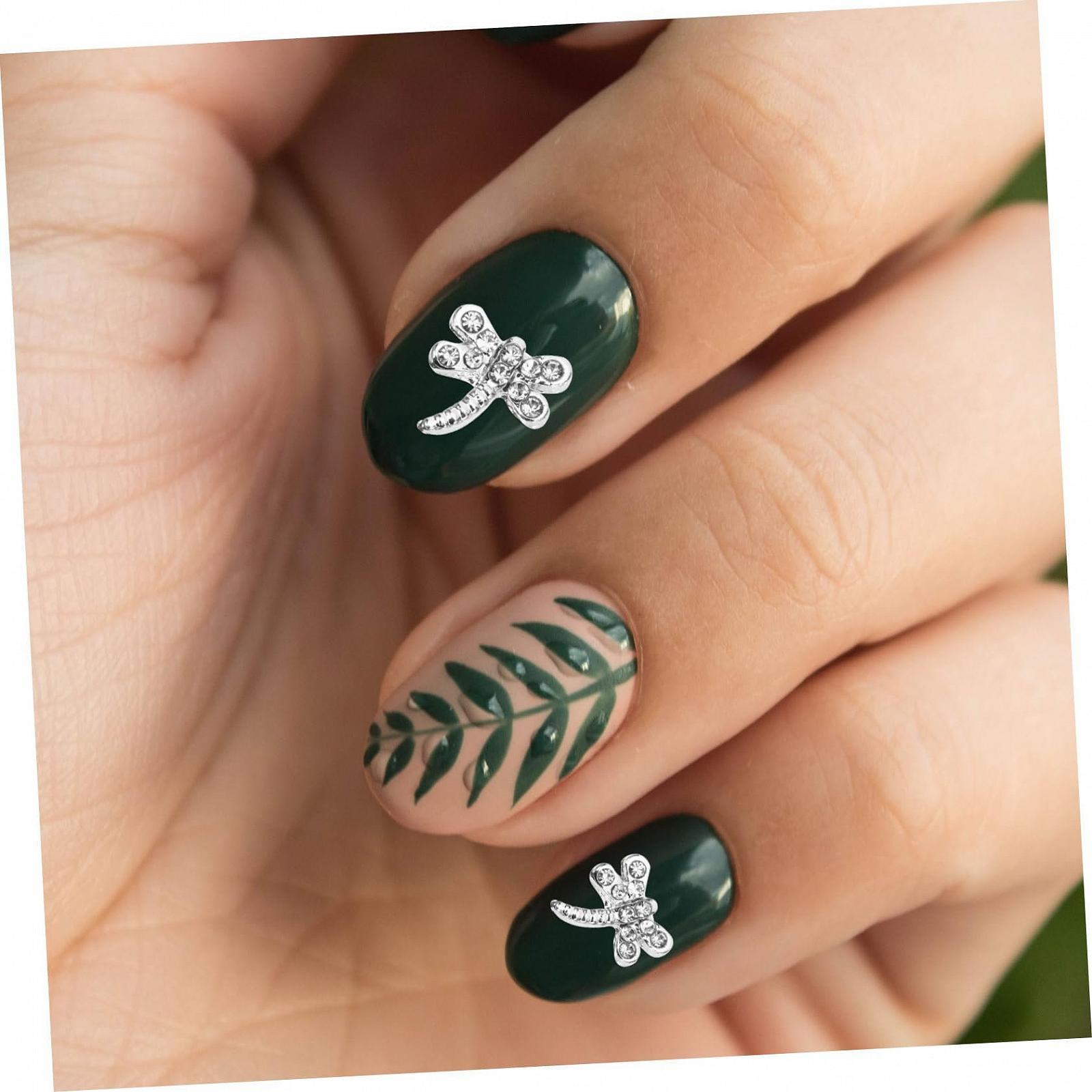 Подвеска для ногтей Серебряный сплав 20 шт., фото №6