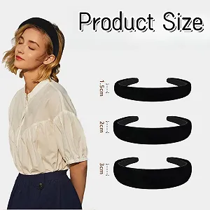 Обруч Бархатный Черный synthetic.ua - Фото 1