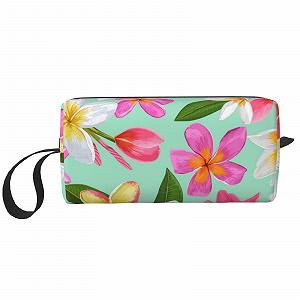 Косметичка Aquarell Tropische Blumen Blumen Plumeria, дорожня, портативна, органайзер - Фото 1