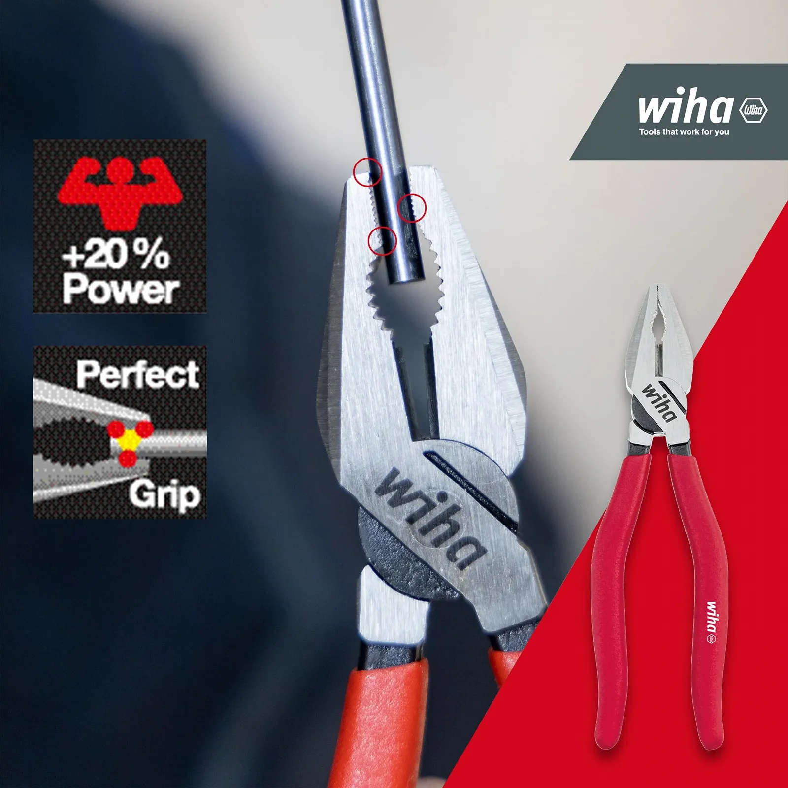Набір плоскогубців Wiha Basic, 3 шт, фото №3