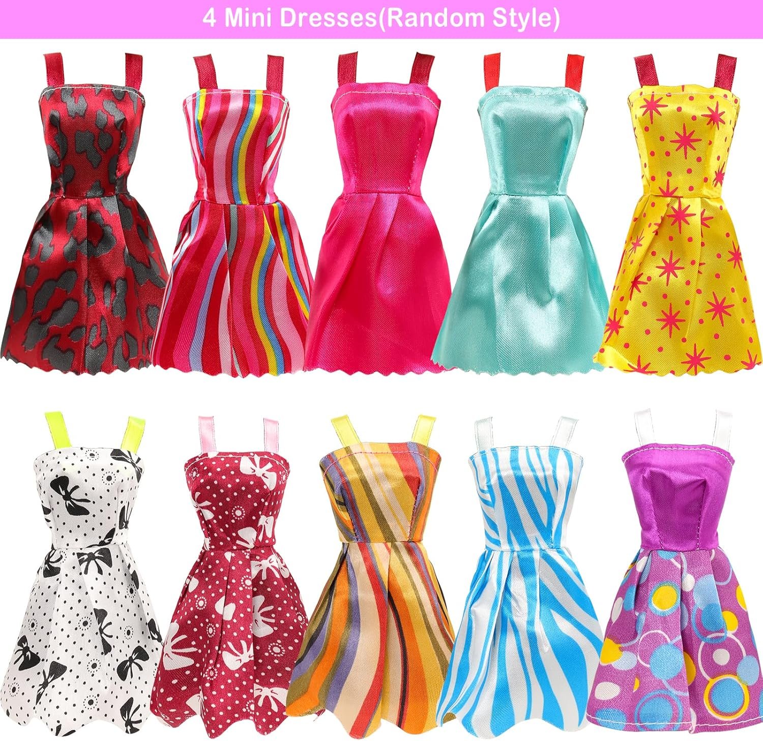 Набор одежды Miunana для кукол 30 см / 9 платьев / 3 топа / 3 брюки, фото №5