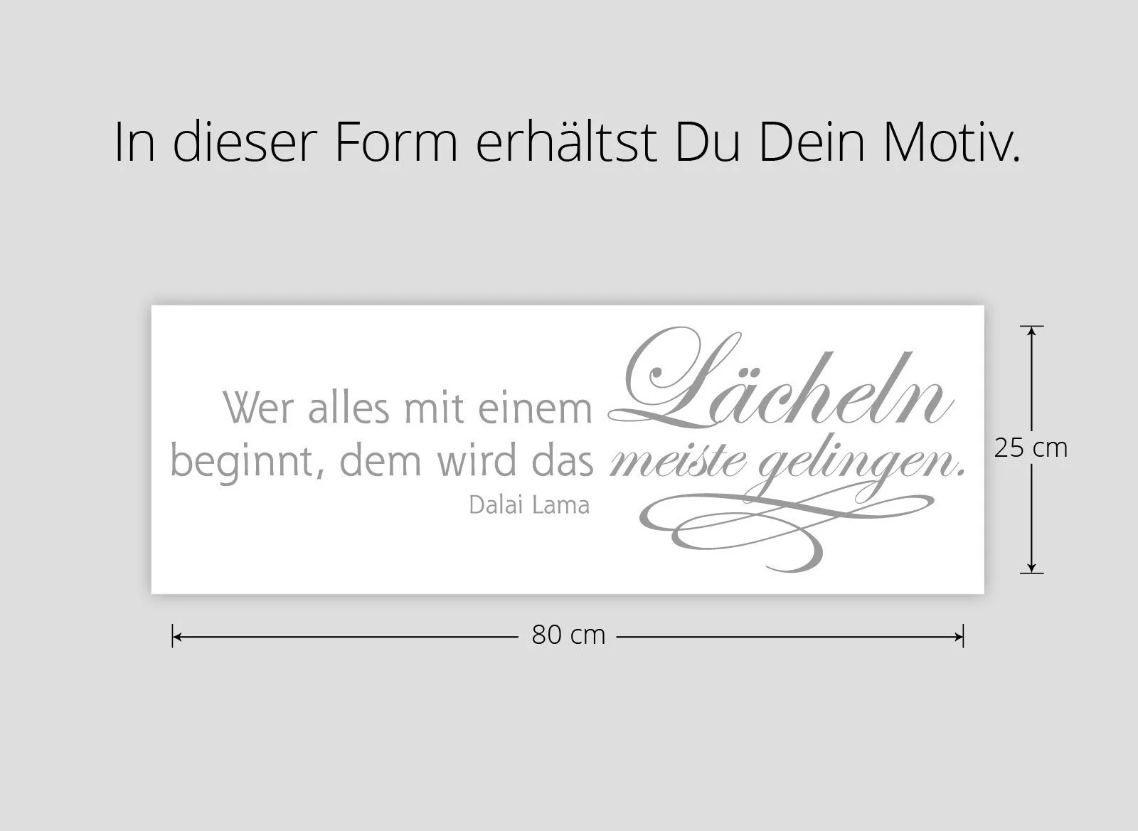 Наклейка на стіну W3310 "Who Begins Everything with a Smile" 80 x 25 см Black, фото №3 Наклейка на стіну W3310 "Who Begins Everything with a Smile" 80 x 25 см Black, фото №3