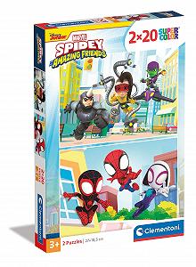 Пазл Clementoni Supercolour Marvel Spidey and His Amazing Friends 24794 2х20 элементов - Фото 1