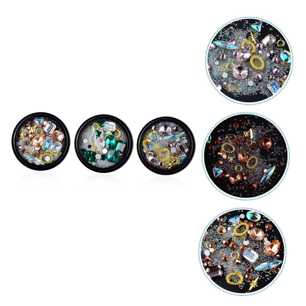 Украшения для ногтей MERRYHAPY ромбовидной формы для вечеринок, свиданий, подарок, легко наносить на натуральные и искусственные ногти, фото №4