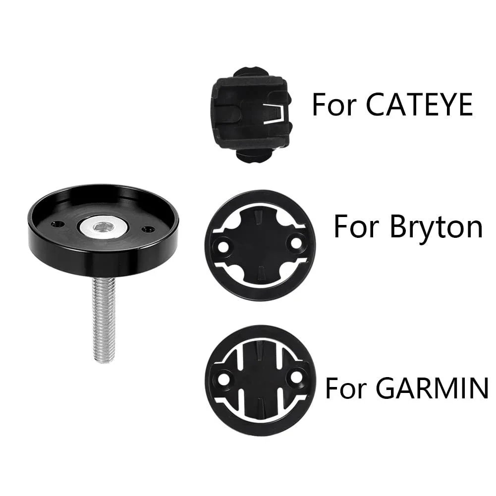 Кріплення для велокомп’ютера Stem Mount Adapter CNC Black, фото №3