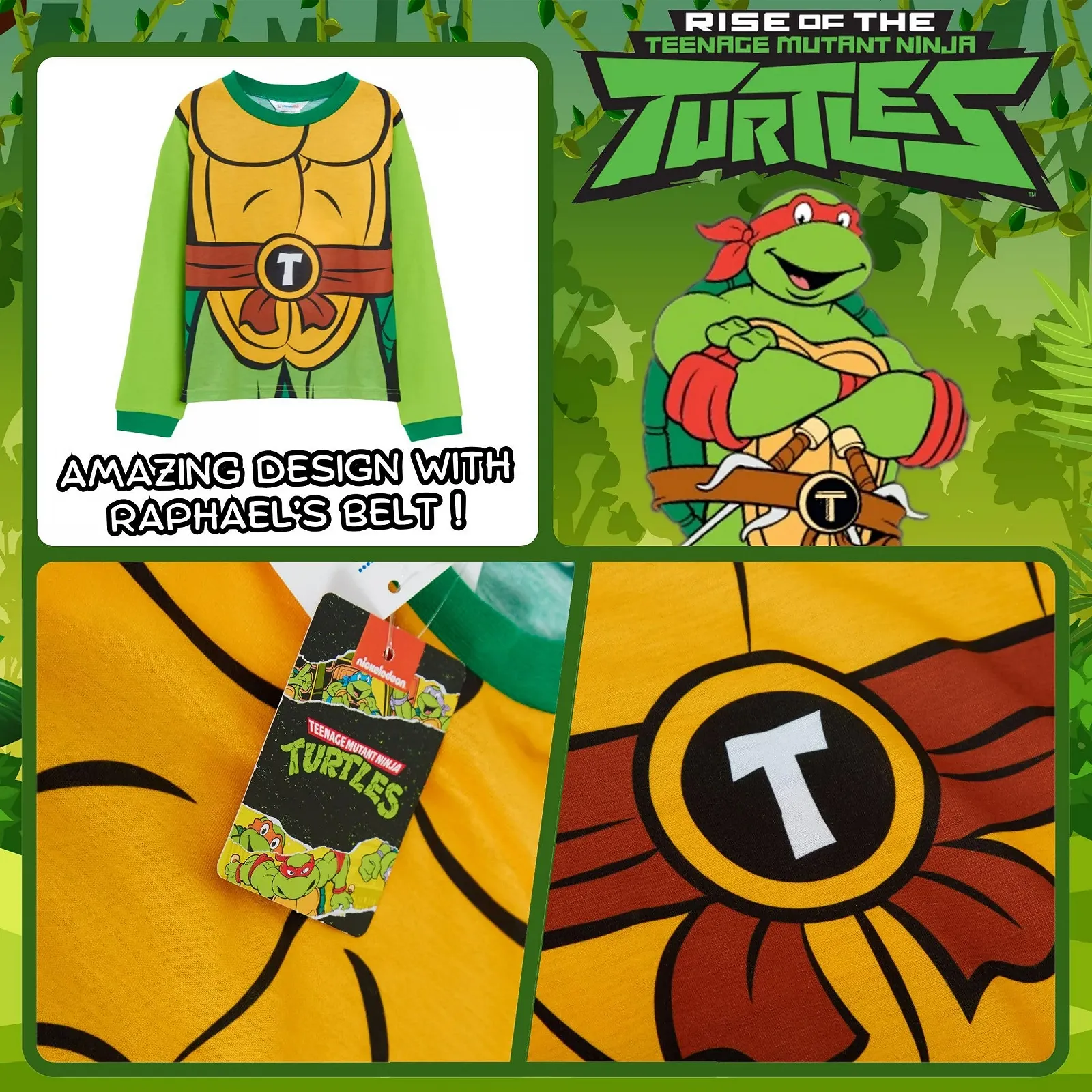 Піжама Черепашки Ніндзя для хлопчиків, фото №4 Піжама Черепашки Ніндзя для хлопчиків, фото №4