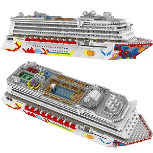 Конструктор Круизный лайнер Auspcers Technik, 2428 блоков, конструкторская игрушка для взрослых и детей, не совместим с крупными брендами synthetic.ua - Фото 1
