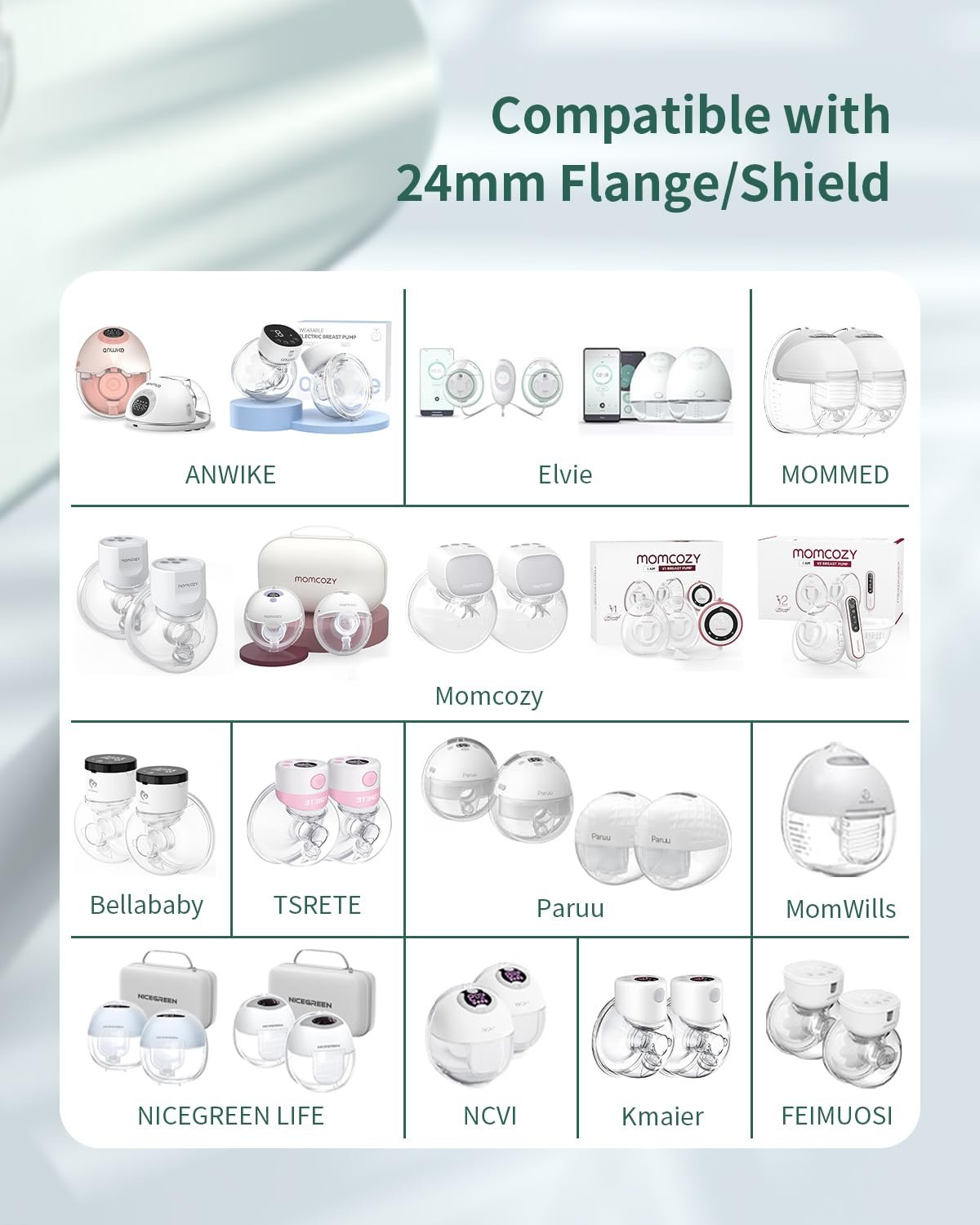 Вставка для фланца 10 шт. 13/15/17/19/21 мм, аксессуары для электрических молокоотсосов, может уменьшить канал 24 мм до других размеров, без BPA, фото №5 Вставка для фланца 10 шт. 13/15/17/19/21 мм, аксессуары для электрических молокоотсосов, может уменьшить канал 24 мм до других размеров, без BPA, фото №5