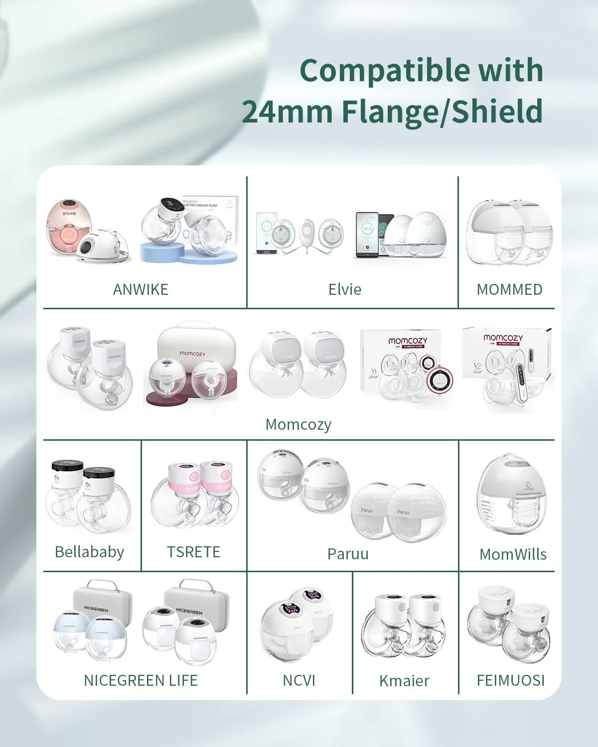 Вставка для фланця 10 шт. 13/15/17/19/21 мм, аксесуари для електричних молоковідсмоктувачів, може зменшити канал 24 мм до інших розмірів, без BPA, фото №5 Вставка для фланця 10 шт. 13/15/17/19/21 мм, аксесуари для електричних молоковідсмоктувачів, може зменшити канал 24 мм до інших розмірів, без BPA, фото №5