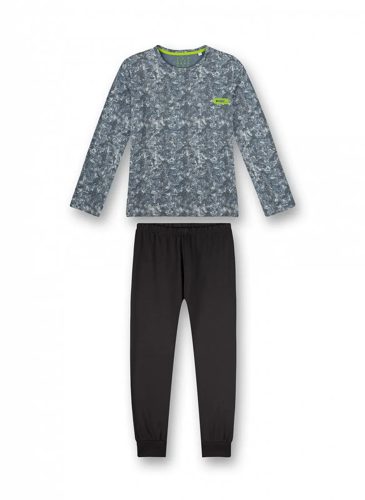 Піжама Sanetta для хлопчиків Довга Синя, фото №1 Піжама Sanetta для хлопчиків Довга Синя, фото №1