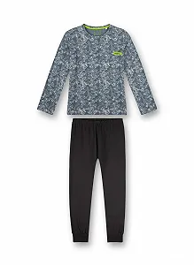 Пижама Sanetta для мальчиков Длинная Синяя - Фото 1