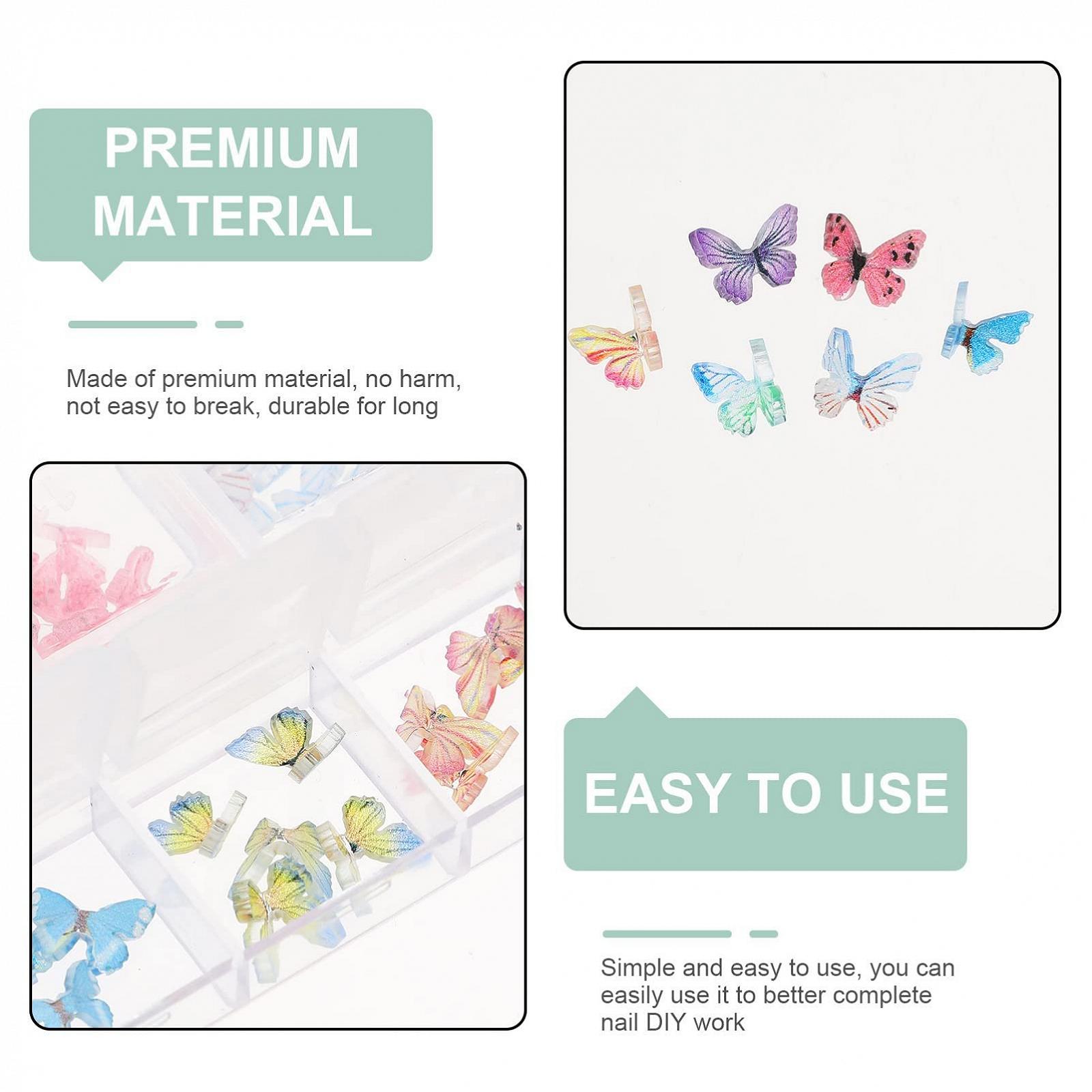 Украшение для ногтей Бабочка FOMIYES Трехмерная, фото №7