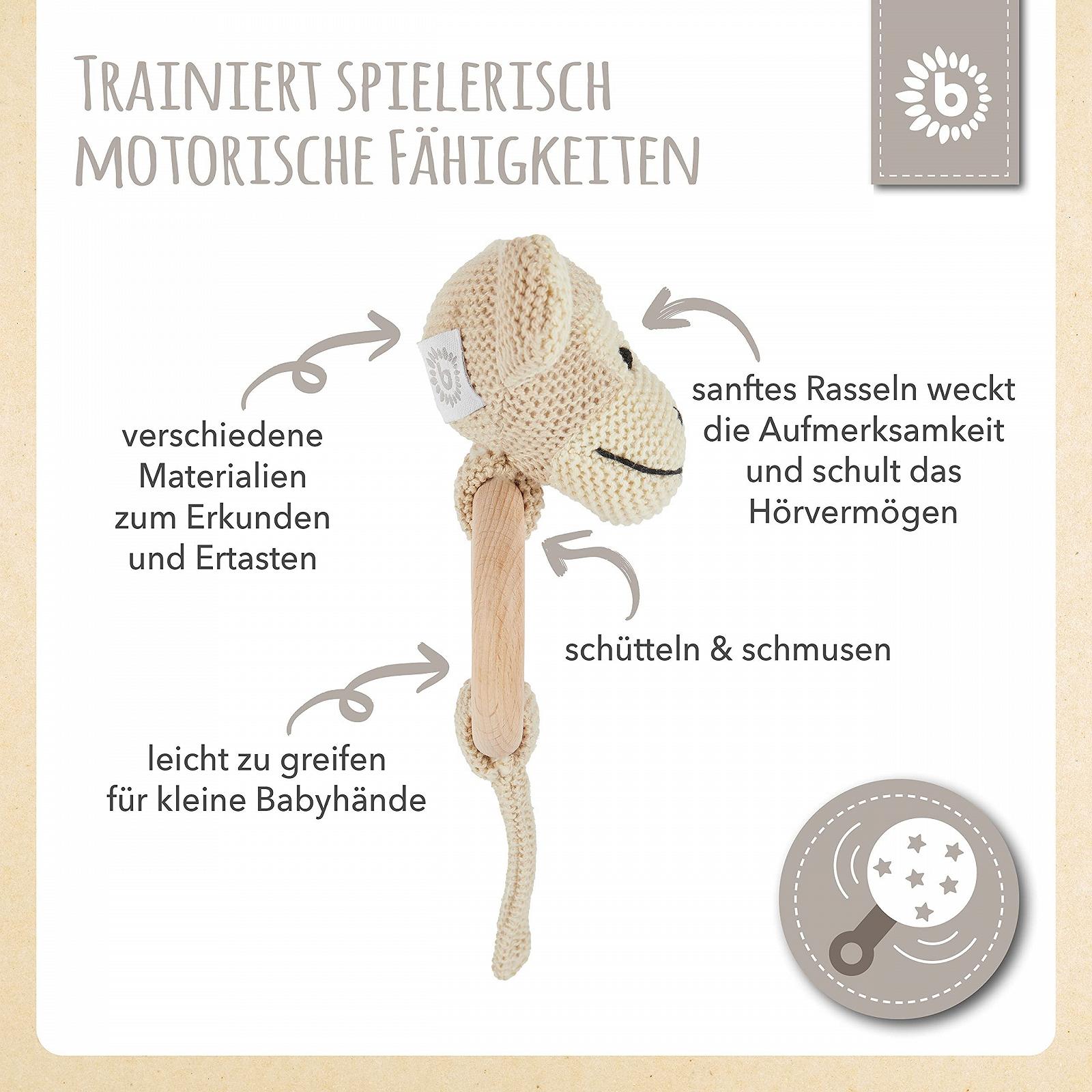 Погремушка Bieco Олень Ella Деревянная, фото №4 Погремушка Bieco Олень Ella Деревянная, фото №4