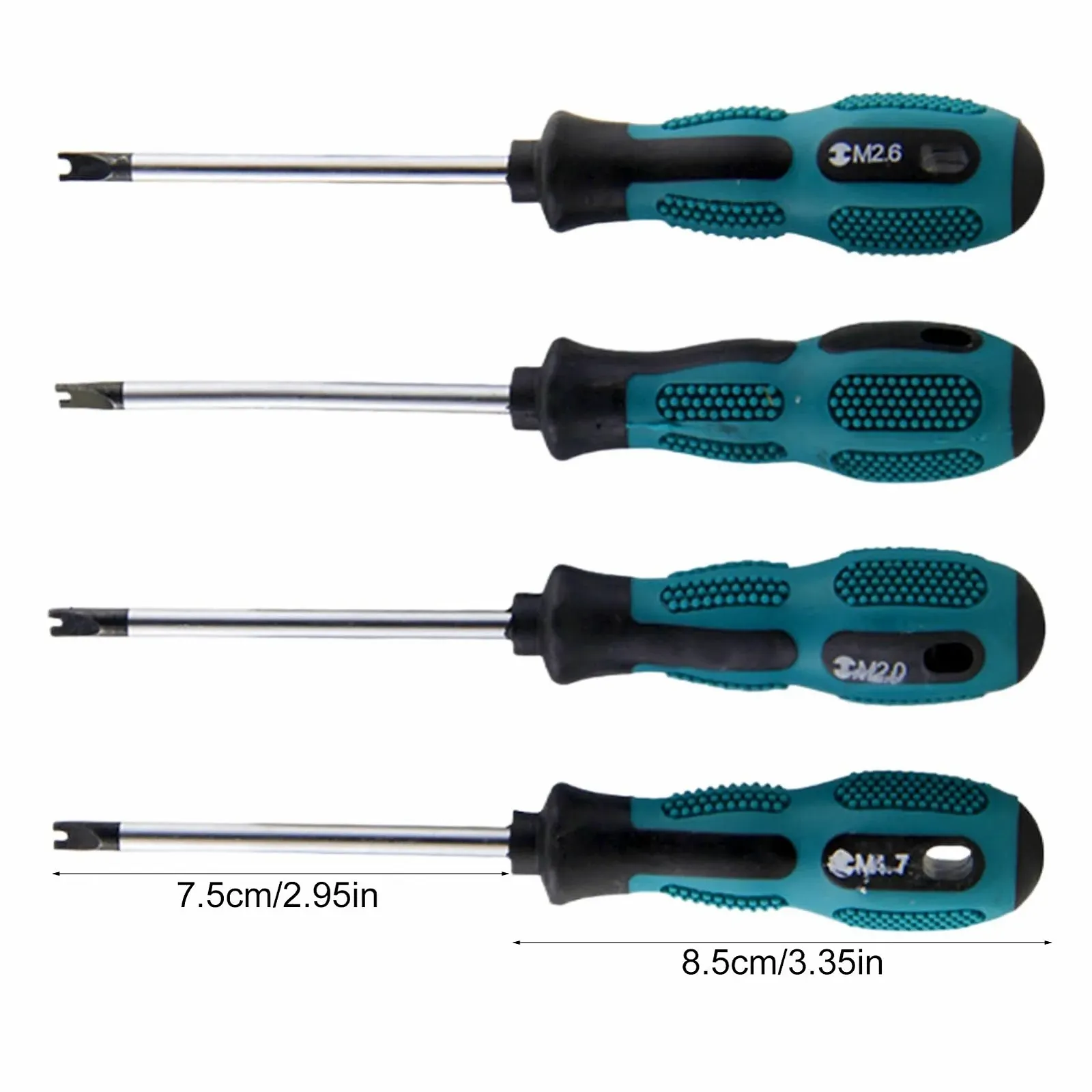 Набір викруток U-типу M1.7 / M2.0 / M2.3 / M2.6 магнітні CRV 4 шт., фото №4
