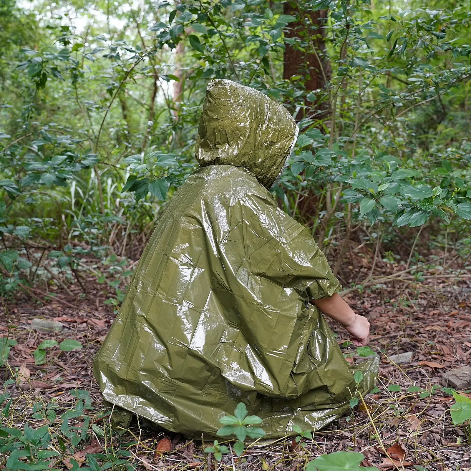Аварійний комплект 6 шт: Дощовик Пончо, Браслет 3-в-1, Ковдра Ізоляційна, фото №3
