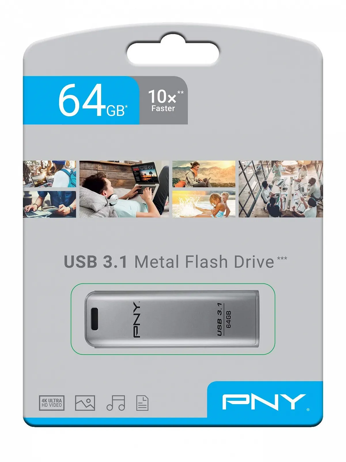 USB-флеш-накопичувач PNY Elite Steel 64GB USB 3.1, фото №7