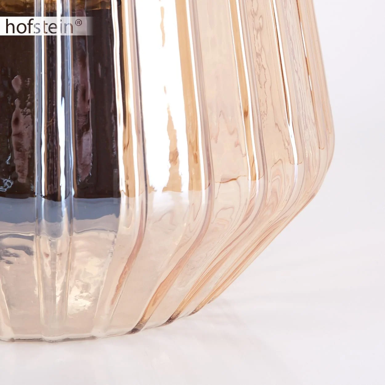 Настільна лампа Telhais Метал / Скло Дизайн зі скляним плафоном (діаметр 17 см) та вимикачем на кабелі 1 x E27 Чорний / Янтарний, фото №7