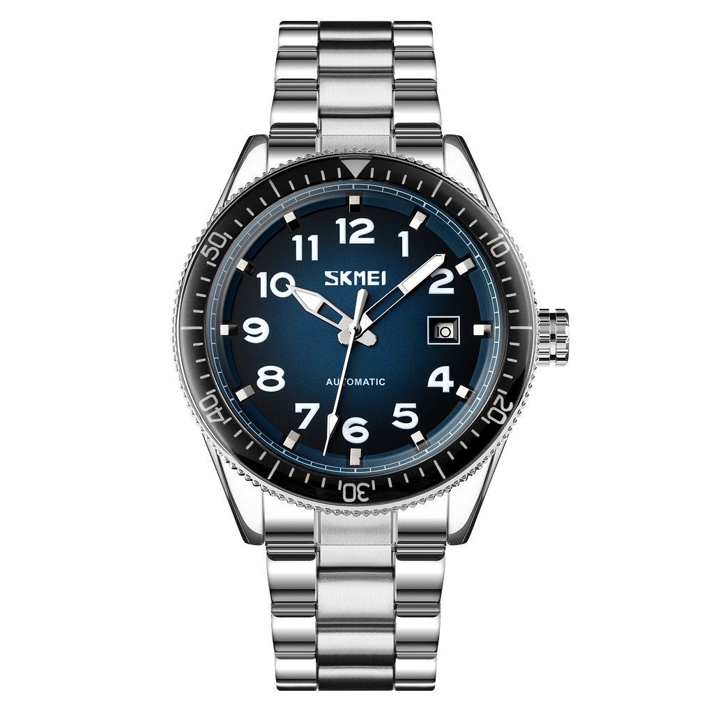 Годинник Skmei 9232SSIBU Silver/blue-steel strap, фото №1