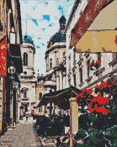AMO7229 Алмазна мозаїка на підрамнику Чарівний Львів 40х50 см - Фото 1