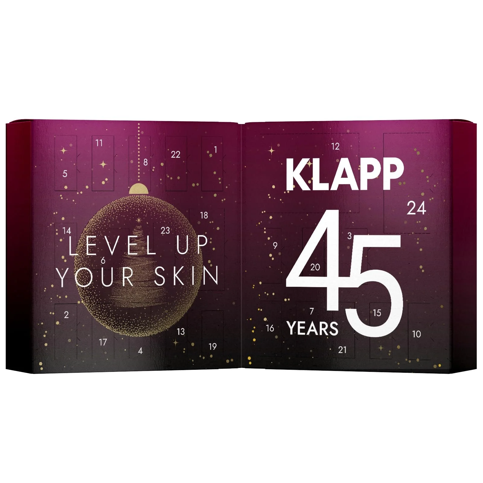 Адвент-календар KLAPP Cosmetics 2025 (18 x 2 мл, 2 x 1 мл, 10 мл, 20 мл, 50 мл, 1 шт.), фото №1