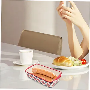 Форма для запікання SOLUSTRE керамічна прямокутна з подвійними ручками велика synthetic.ua - Фото 1