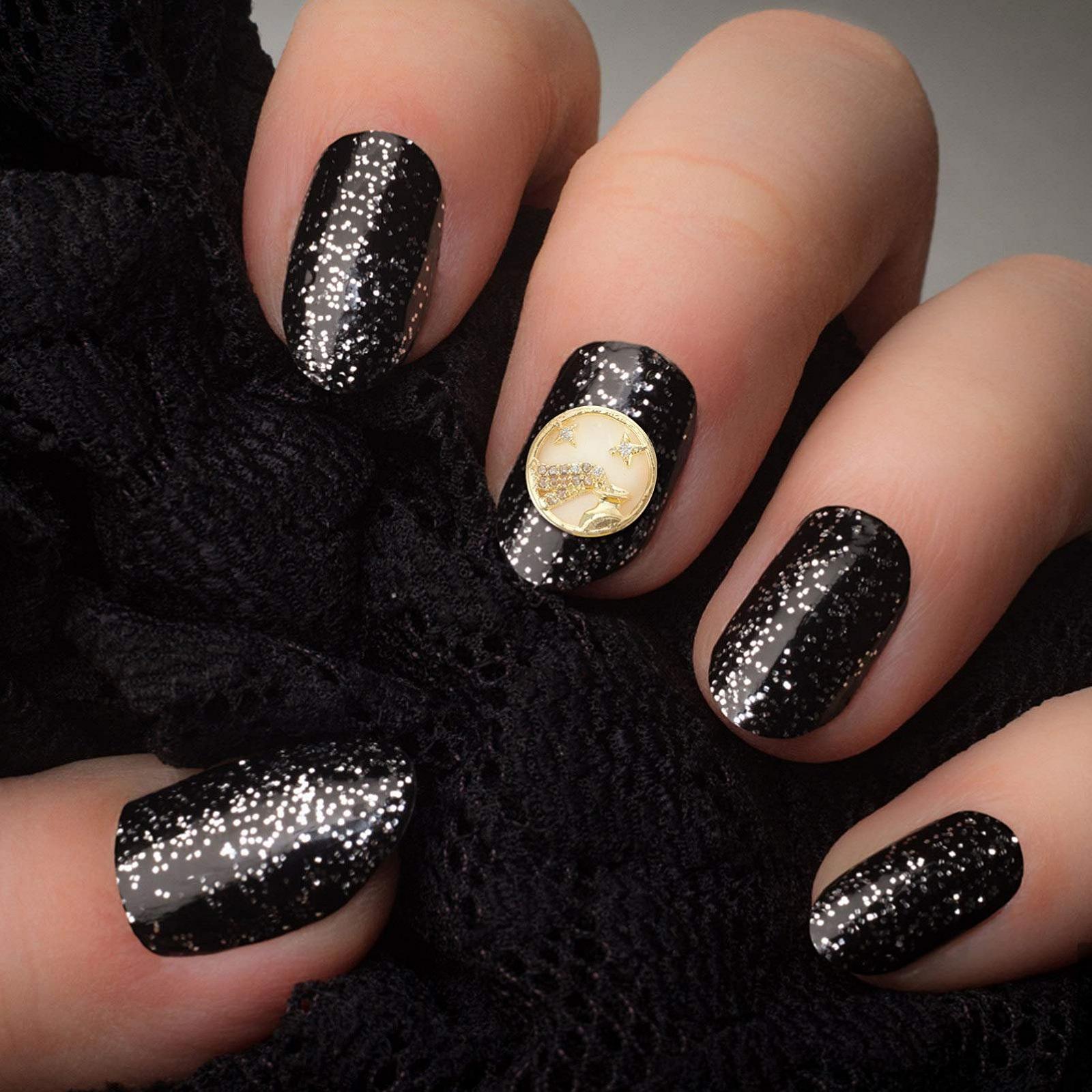 Стразы для ногтей FRCOLOR 5 шт. Цирконий, самоклеящиеся, металлик для маникюра, фото №2