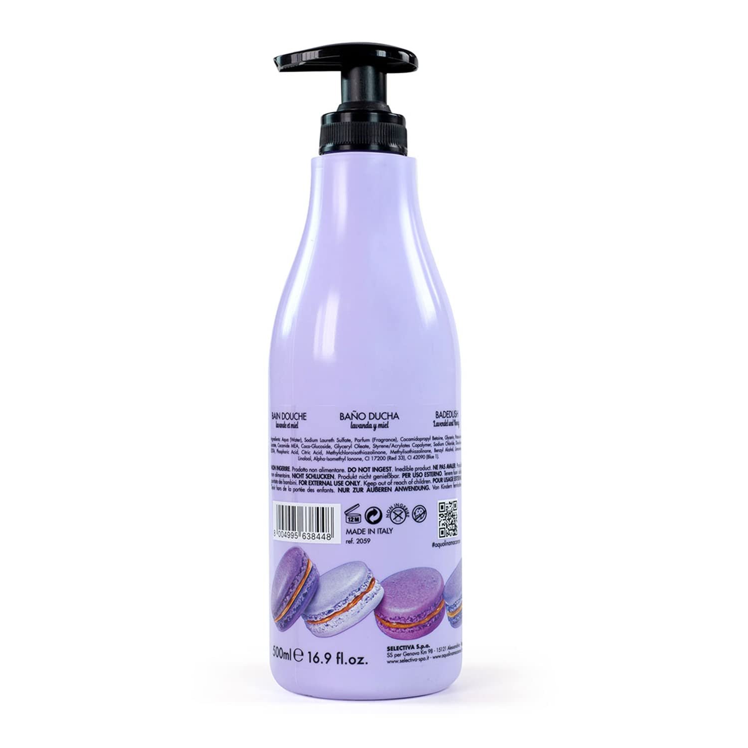 Гель для душу Aquolina Macaron Lavender and Honey 500 мл, фото №7
