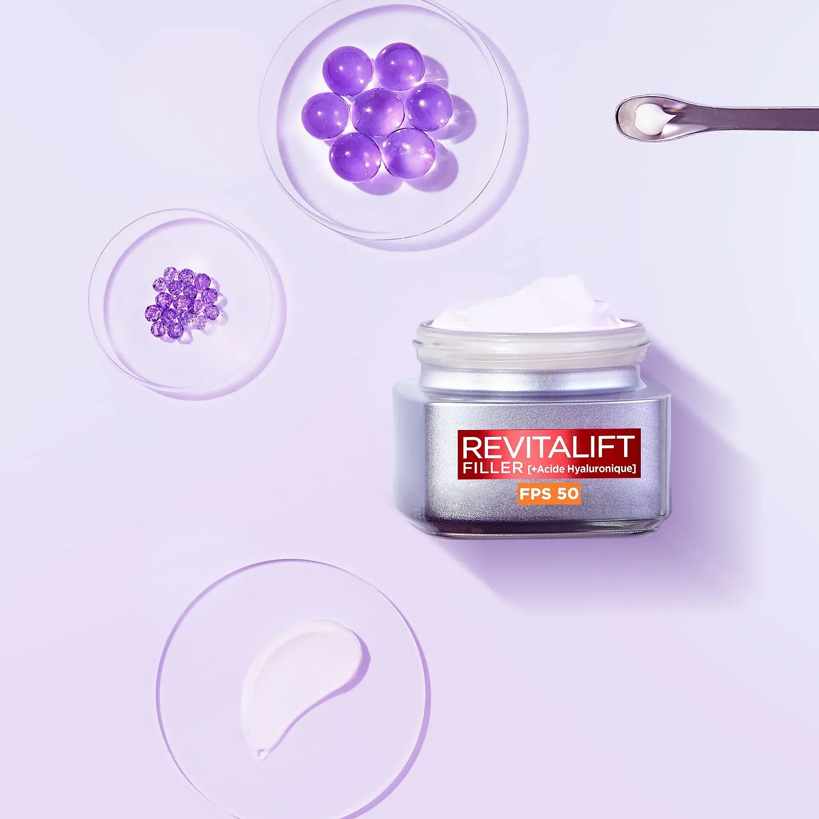 Дневной крем для лица L'Oréal Paris Revitalift Filler антивозрастной с гиалуроновой кислотой и SPF 50, 50 мл, фото №6 Дневной крем для лица L'Oréal Paris Revitalift Filler антивозрастной с гиалуроновой кислотой и SPF 50, 50 мл, фото №6