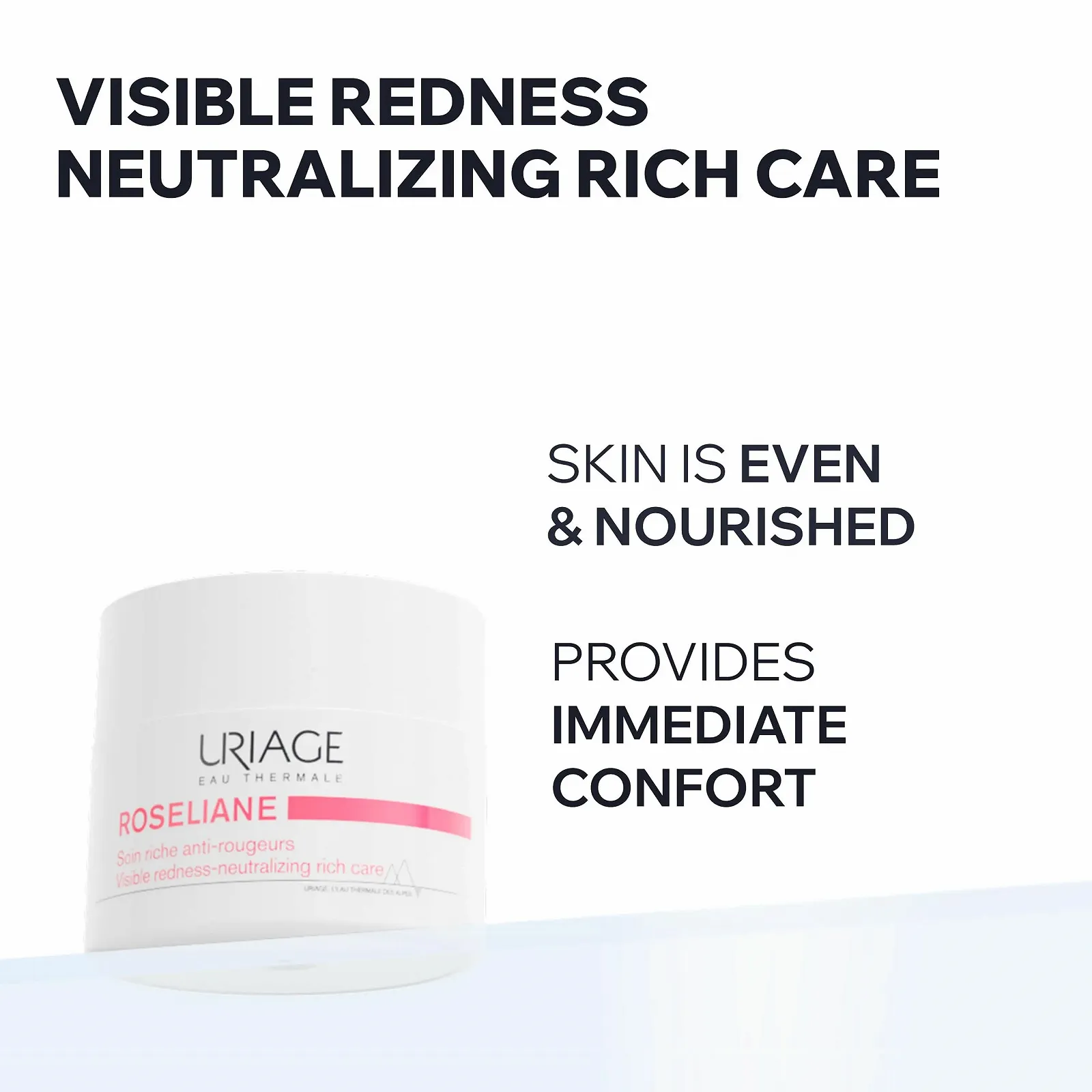 Крем для обличчя Uriage Roseliane Rich Cream проти почервонінь для сухої та чутливої шкіри 50 мл, фото №2 Крем для обличчя Uriage Roseliane Rich Cream проти почервонінь для сухої та чутливої шкіри 50 мл, фото №2