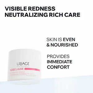 Крем для обличчя Uriage Roseliane Rich Cream проти почервонінь для сухої та чутливої шкіри 50 мл ціна на synthetic.ua - Фото 1 Крем для обличчя Uriage Roseliane Rich Cream проти почервонінь для сухої та чутливої шкіри 50 мл synthetic.ua - Фото 1