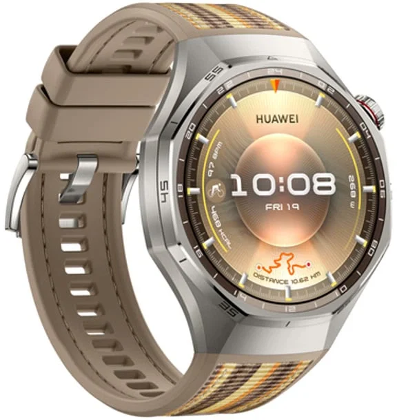 Смарт-часы Huawei Watch GT 6 Pro 46мм / NFC / GPS / Bluetooth 6.0 / Влагозащита 5 АТМ / До 21 дня работы / Быстрая зарядка / Прием звонка / HarmonyOS / Brown (Atum-B29W), фото №3