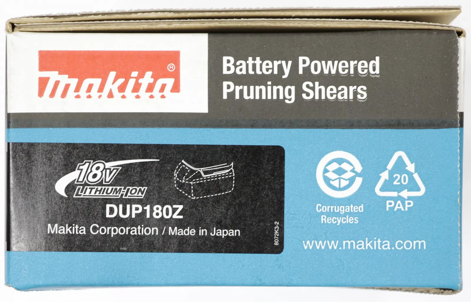 Секатор Makita DUP180Z акумуляторний 18 В (без акумулятора, без зарядного пристрою), фото №16