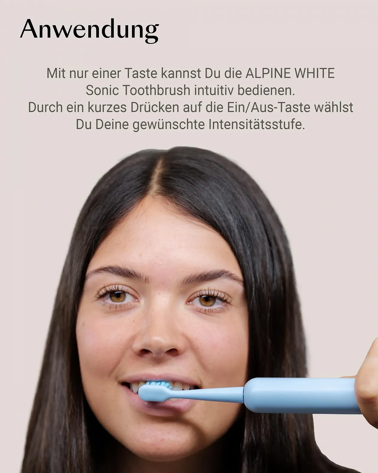 Звуковая электрическая зубная щетка ALPINE WHITE 40 000 пульсаций/мин 3 уровня интенсивности, фото №5