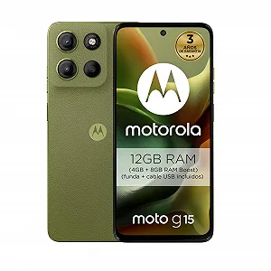 Смартфон motorola Moto G15 12/128GB 6,72" FHD+ 50MP 5200мАч Green - Фото 1